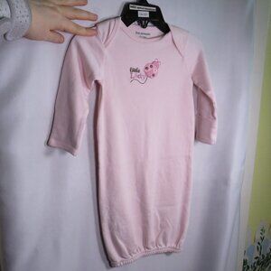 Baby Ladybug Swaddle Bunting 100% cotton embroidered elastic bottom Pink
